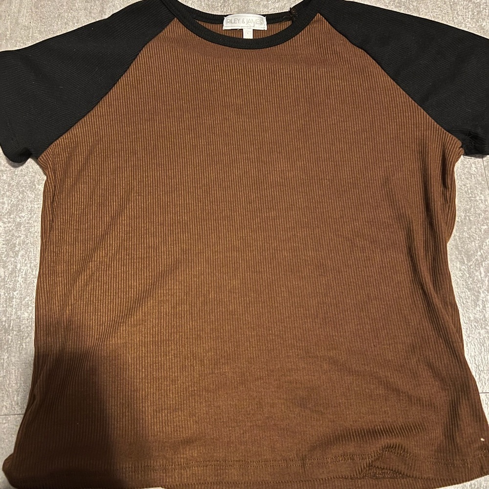 Brown and Black slim shirt